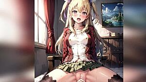 Ngentot Aku Keras - Blowjob animasi 3D dengan tetek alami besar dan memek basah ketat