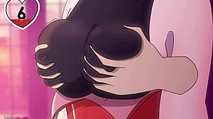 شفت ميلف تئن في أول لعب صدر لوحدها؟