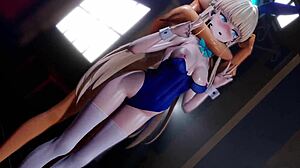 3D Rule 34 Toki In Bunny Suit Gets Pounded To Climax Until Fainting