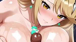 Xenoblade game features Mythra in AI anime style