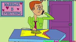 the faithful wife took a facial in a wild interracial group scene.