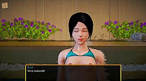 Redhead Teen's Big Tits In New Family Scene