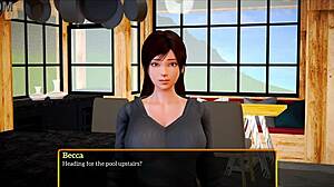 Redhead Teen's Big Tits In New Family Scene