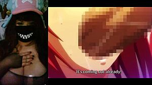 Redhead girl with big tits fucks intensely in school hentai tsundero series ep1