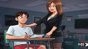 Teacher, can I touch your tits like this in summertimesaga episode?