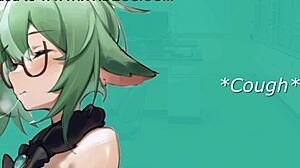 Sucrose's intriguing sexual remedy: jerk off instructions with blowjob hints in Genshin Impact episode 3