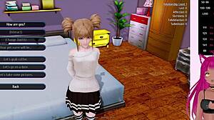 i'm hooked on harem hotel part 3 with vtuber lewdneko. elf maid's cute feet in bdsm play!