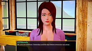 Redhead Teen's Big Tits In New Family Scene