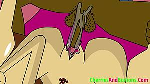 the faithful wife took a facial in a wild interracial group scene.