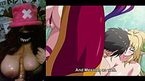 Whoa these hot elves are banging a human guy and ending up pregnant in hentai episode