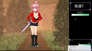 M YUU QUEST RQ GIRL TAKES HARD ACTION in Game Hentai!