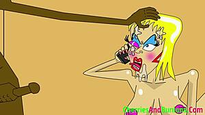 the faithful wife took a facial in a wild interracial group scene.