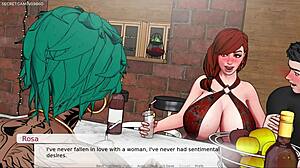 Busty Milf Stepmom Shoves Huge Tits in His Face!