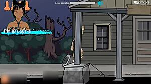 Fuckerman Fucks Brunettes Around Town In Hentai Game