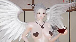 Angel Discovered In Shower Leads To Intense Fucking In 3D Fantasy