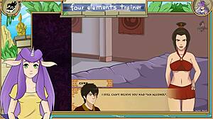i dive right into licking azula's tight pussy in avatar the last airbender four elements trainer part 48