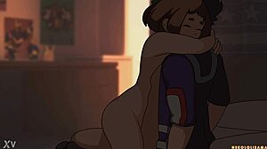 Midoriya Fucks Ochako Uraraka in Cowgirl Position with Teen Creampie by Neko NSFW