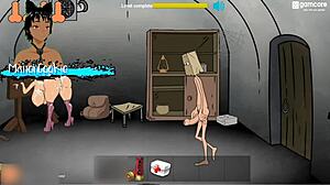 Fuckerman Fucks Brunettes Around Town In Hentai Game