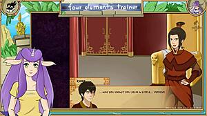 i dive right into licking azula's tight pussy in avatar the last airbender four elements trainer part 48
