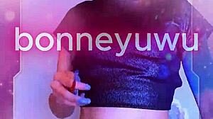 Bonneyuwu hits 10 25 with cyberpunk makeup cosplay as guardians of the galaxy nebula in sexy petite costume!