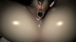 i grab my dildo for solo creampie action as cute warrior in 3d hentai 34
