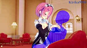 Рам и Рем споделят интензивен емоционален секс в Re Zero хентай.