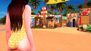 DOA 7 3D 헨타이 프리뷰, 장난기 가득한 카툰 심즈