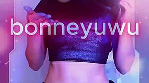 Bonneyuwu hits 10 25 with cyberpunk makeup cosplay as guardians of the galaxy nebula in sexy petite costume!