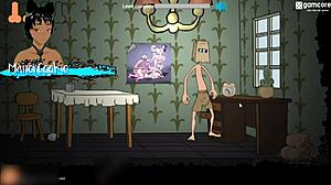 Fuckerman Fucks Brunettes Around Town In Hentai Game