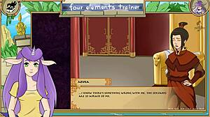 i dive right into licking azula's tight pussy in avatar the last airbender four elements trainer part 48