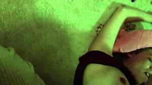 Skinny submissive teen gets folded for deepthroat gagging and tight pussy squirting with cum on face.