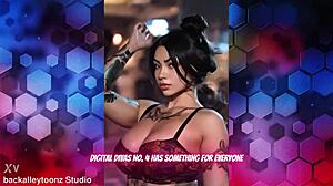 Digital divas 4 uncensored ai seduces with big booty and curvy outfits.