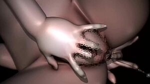 i grab my dildo for solo creampie action as cute warrior in 3d hentai 34