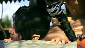 Shadowheart's Bald Pussy Gets Backshots: 'Miranda Shoves Huge Dildo in My Tight Ass'