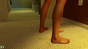 Журка у кући игра укључује интензивно туцање у спаваћој соби анимација.