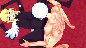 Лалатина Даркнесс жестко трахает в ахегао POV сексе