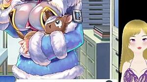 Anime Girl's Big Tits Fondled Until Lactating Milk Flows