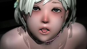 i grab my dildo for solo creampie action as cute warrior in 3d hentai 34