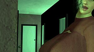 زوجة تخون بجرأة بعمل شرجي مكثف في أنميشن ميلف 3D مع صدر وشرج كبير