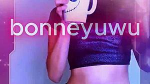 Bonneyuwu hits 10 25 with cyberpunk makeup cosplay as guardians of the galaxy nebula in sexy petite costume!