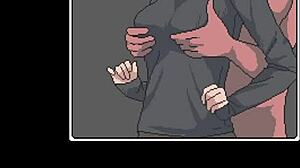 איש בלתי נראה עושה מוצצים וקרימפי לדמויות לא מודעות במשחק הentai