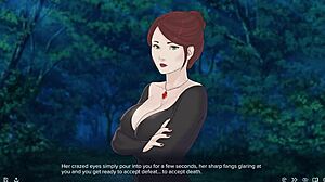 Pertemuan cepat vampire dengan tetek besar dan lubang pantat pelacur dalam Fantasy Adventure 4