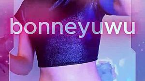 Bonneyuwu hits 10 25 with cyberpunk makeup cosplay as guardians of the galaxy nebula in sexy petite costume!