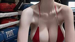 marlee enjoys pussy masturbation with asmr sound in 3d animated ai generated scene