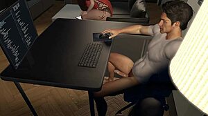 My girlfriend and wife in a 3d animation scene