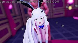 Melusine bunny in 3d cartoon anime