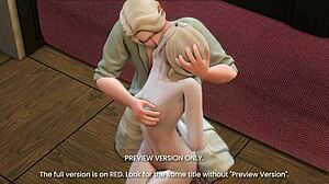 I become the vessel for a naughty maid in 3D hentai preview
