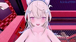 Hey, you ready for this intense sex with Fuwawa Abyssgard and Mococo Abyssgard in Hololive VTuber POV hentai?