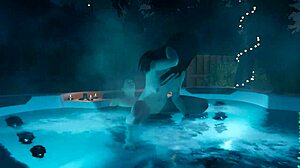 House Party Game Leads To Hot Tub Fucking In The Pool