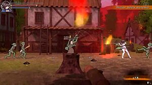 Holy Knight Ricca gets drilled by rock cock in animation